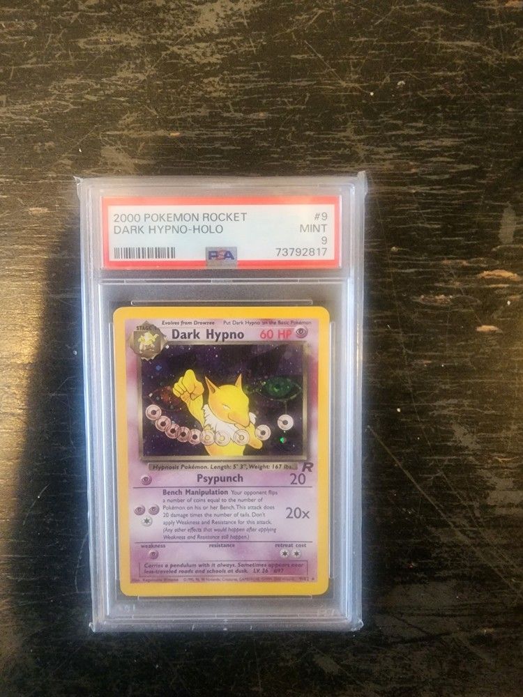 PSA Graded Pokemon Dark Hypno - Pokemon Team Rocket 