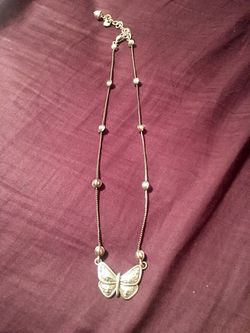 Brighton silver butterfly necklace (retired)