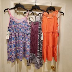 3 Girl Dresses  Size L 