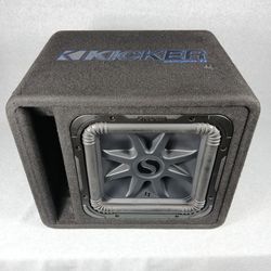 KICKER - Solo-Baric L7S 12" 2-Ohm Loaded Subwoofer Blue Stitch 750 Watts RMS
