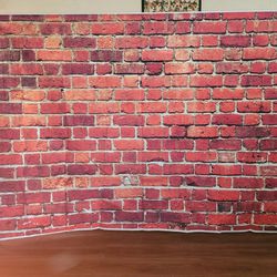 7x5ft vinyl Red Brick Wall Backdrop
