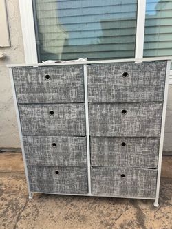 White and Grey Dresser