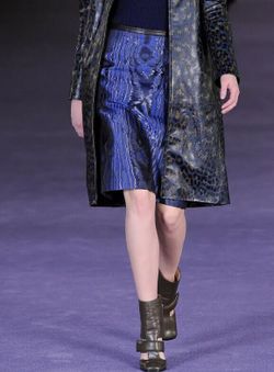 Christopher Kane Leather Trim Pencil Skirt Sz:4USA Retail $1,350 NEW