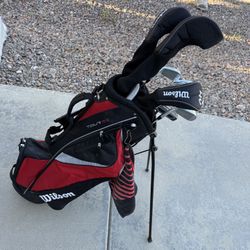 Full GOLF SET WILSON TOUR RX Bag Clubs Putter Driver Irons NEW Balls