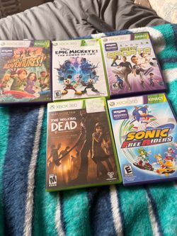 🎮 Xbox 360 Games Bundle — 5 Games and Xbox one controller also
