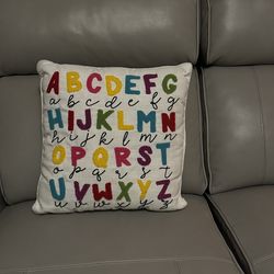Alphabet pillow