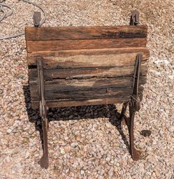 Antique Victorian Child-Size Cast Iron Bench – Thos. Kane & Co – Pat Jan 1876 – “PATIENCE WINS”