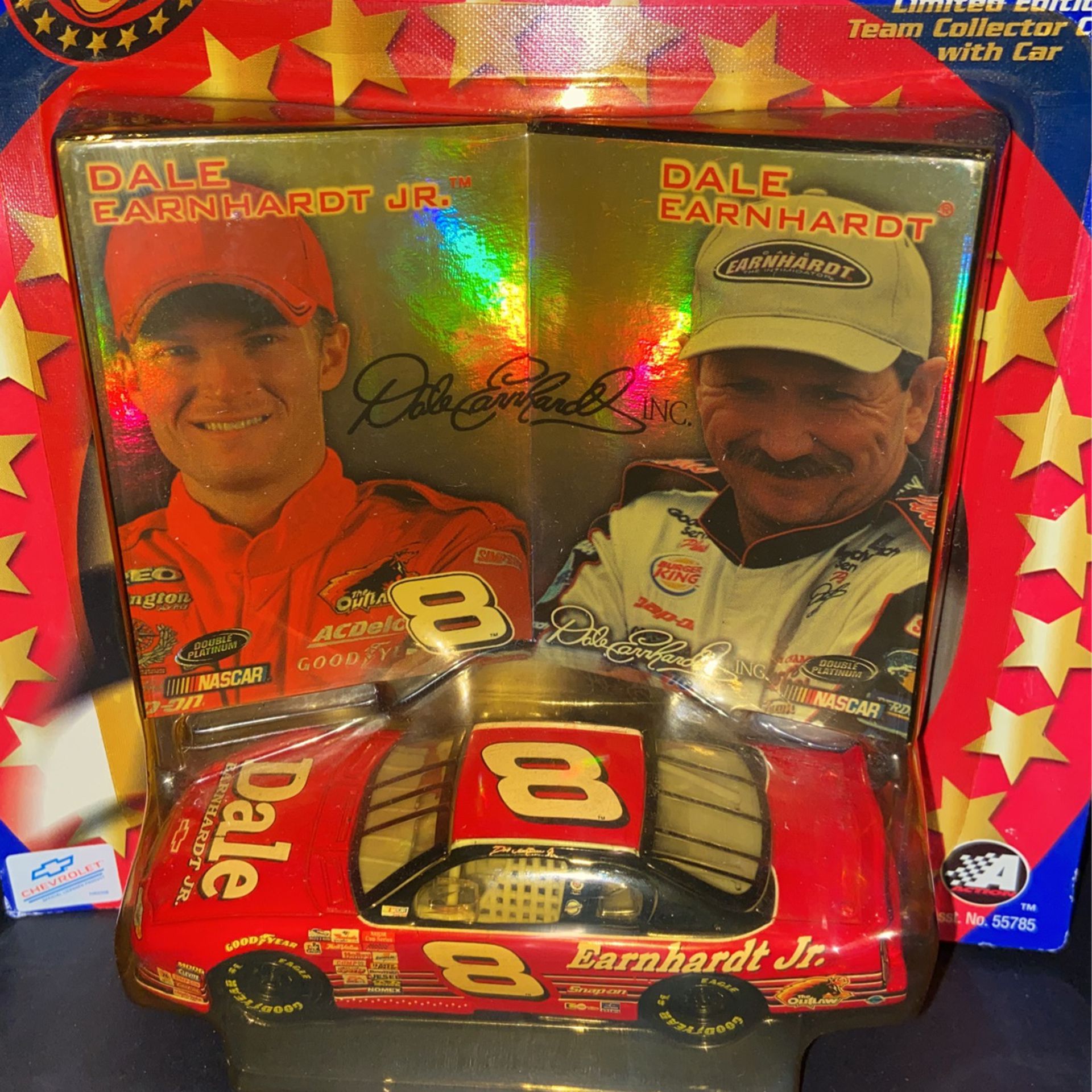 Winners Circle Dale Earnhardt Sr & Jr #8 2001 Monte Carlo Double Platinum NASCAR