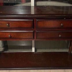 Entryway Table Side Table Dark Wood