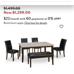Westby Six Piece Dining Set 