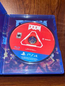 Red Blue Awesome PlayStation 4 & 5 DOOM PS5 PS4 Video Game