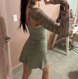 Sage Green Lululemon skirt set size 6