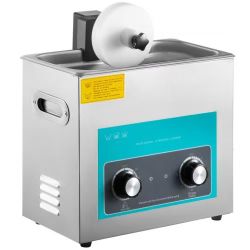 Ultrasonic Vinyl Record Cleaner 6L 40kHz Vinyl Ultrasonic Cleaning Machine Knob Control Record Ultrasonic Cleaner 4 Records Vinyl Sonic Cleaner Stainl