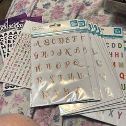 Scrapbooking Letters Stickers  
