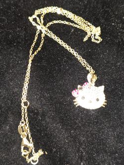 Hello Kitty Moissanite Pendant