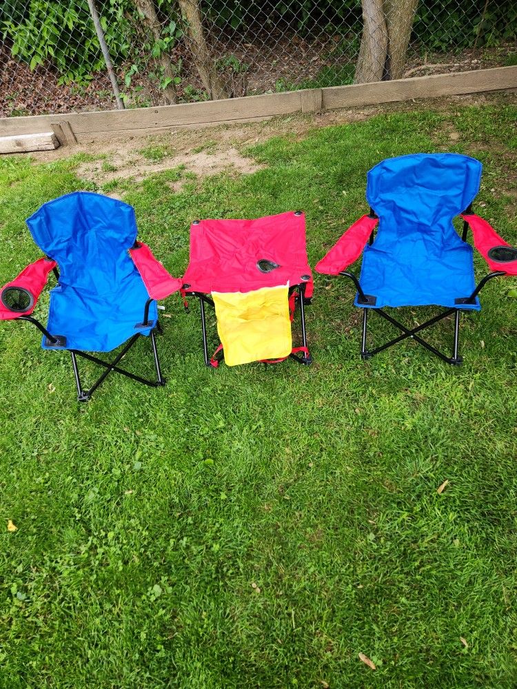 Kids Portable Chair Set