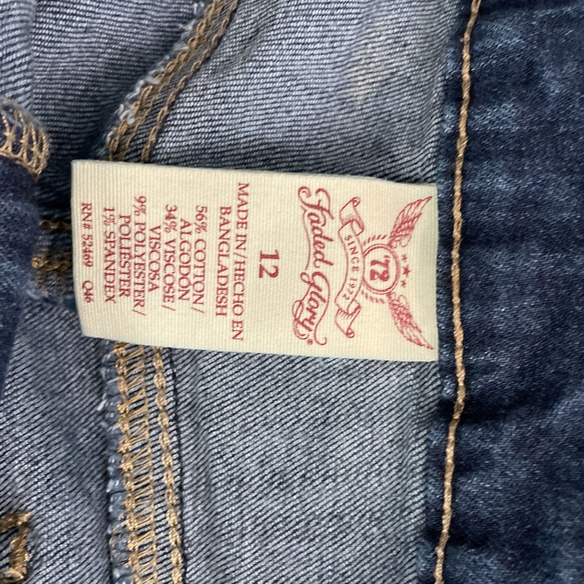 W  Clothing Faded Glory Jeans Rn 52469 Faded Glory Jeans Size