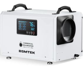 ( Small dent) 145 Pints Commercial Dehumidifier for Large Basements & Crawl Spaces up to 6500Sq.Ft, Industrial Dehumidifiers for Water Damage Restorat