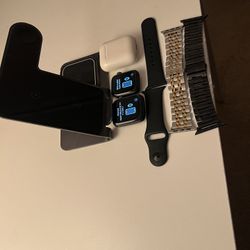 2 Apple Watches And AirPods 