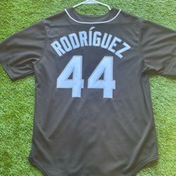 Seattle Mariners Black And White Julio Rodriguez Jersey Size Large