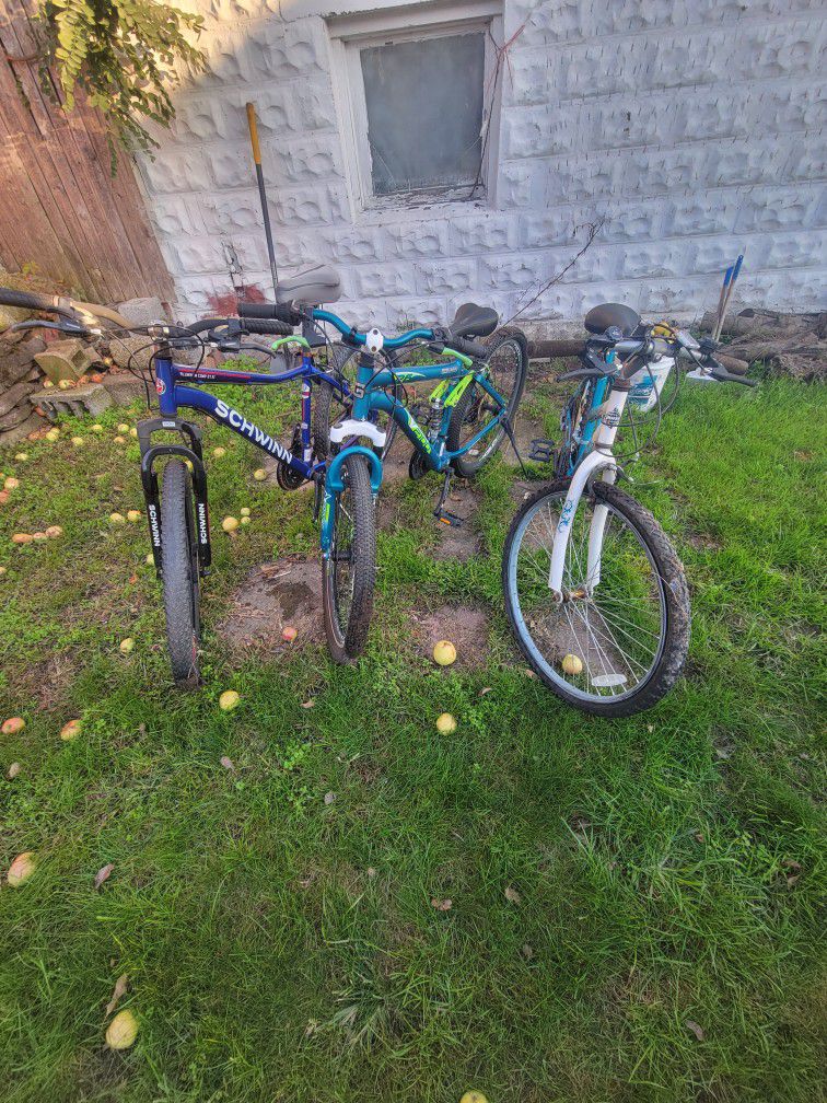 Bike Lot 26 And 24 Inches 