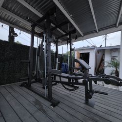 Smith Machine 2001 | Multi-Use Adj Bench | Gym Equipment | Fitness | Squat Rack | Excercise |🔴WEIGHTS AND BARBELL SOLD SEPARATELY 🔴 FREE DELIVERY 🚚