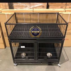 Dog Pet Cage Kennel Size 43” With Divider And Whelping Cage New In Box 📦 