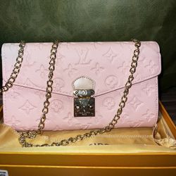 Pink Crossbody Bag Purse, Leather Mother’s Day