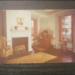 RPPC Thomas Jefferson Monticello Colonel Randolph's Study Room Charlottesville Virginia Kodachrome Photo Postcard Vintage Collectible Color Post Card