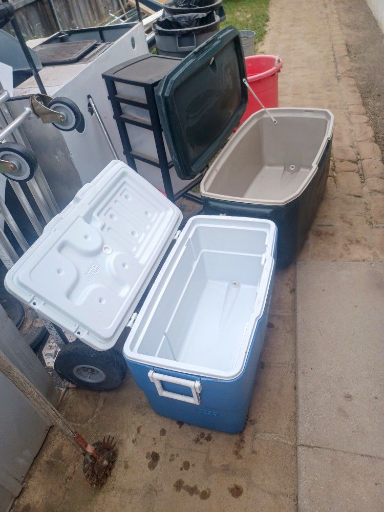 2 Large Ice Chest Both For $50 Or $25 Each