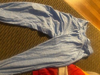 Blue sweatpants