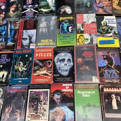 Massive Vintage VHS Movie Bulk Lot Horror SyF Thriller Action Drama 