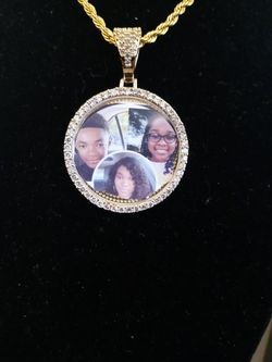 We're now doing Blinged Out Iced Personalized Picture Pendants with Chains starting at 40 dollars.