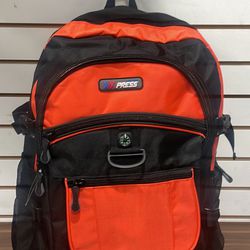 Travel Hiking Backpack Orange/Black 