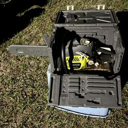 Ryobi Chainsaw W/case  16” Gas/mix