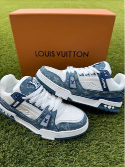 Brand new blue LV trainer shoes