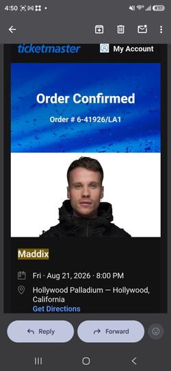 Maddix tickets