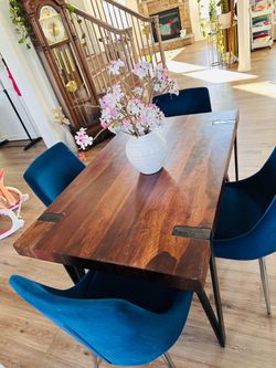 Solid wood dining table set