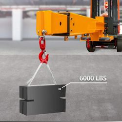 Jig Boom Forklift Crane 6000 Lbs New 
