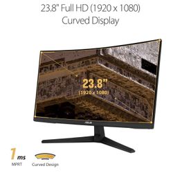 “2 × ASUS TUF Gaming VG24VQ1B 23.8″ Curved 165 Hz Monitors – $180 for both