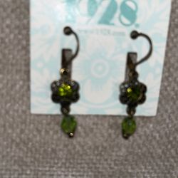 Cute Green Dangle Earrings