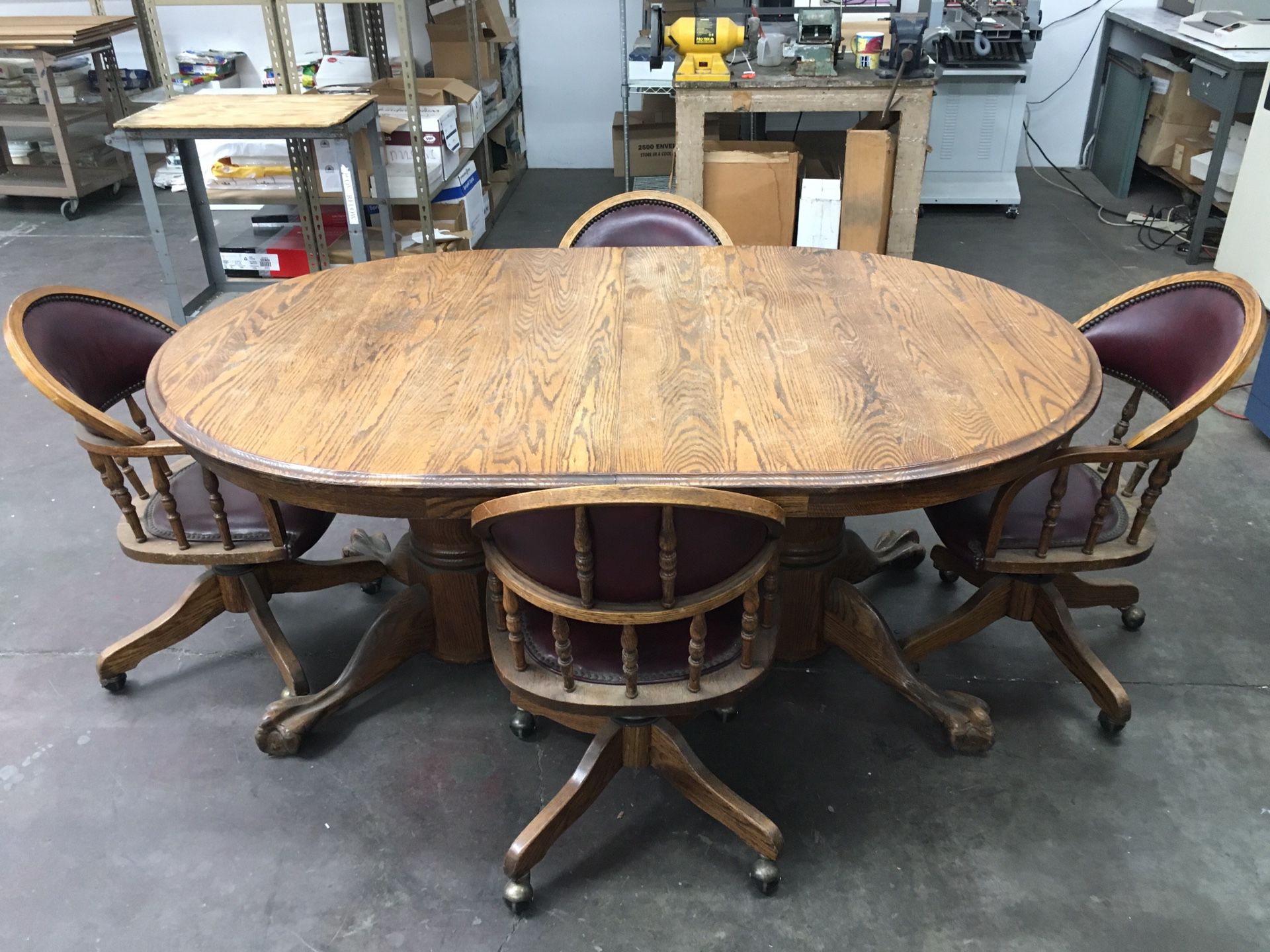 Antique Dining Table and 4 Chairs