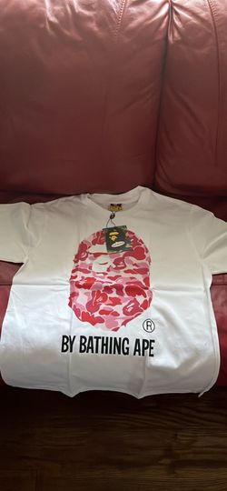 White & Pink Bape Tee