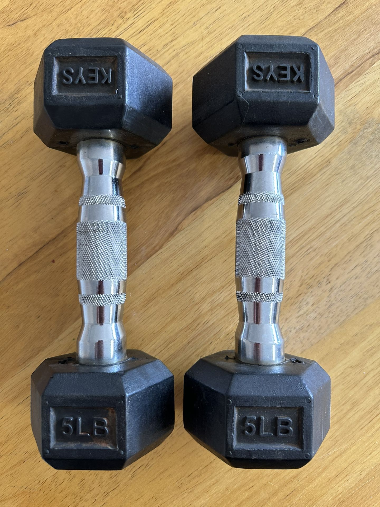 Two 5 lb Dumbbells $10