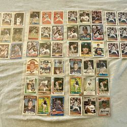 🔥 Nolan Ryan Vintage Baseball Card Lot – Astros Era 56 Cards 🔥