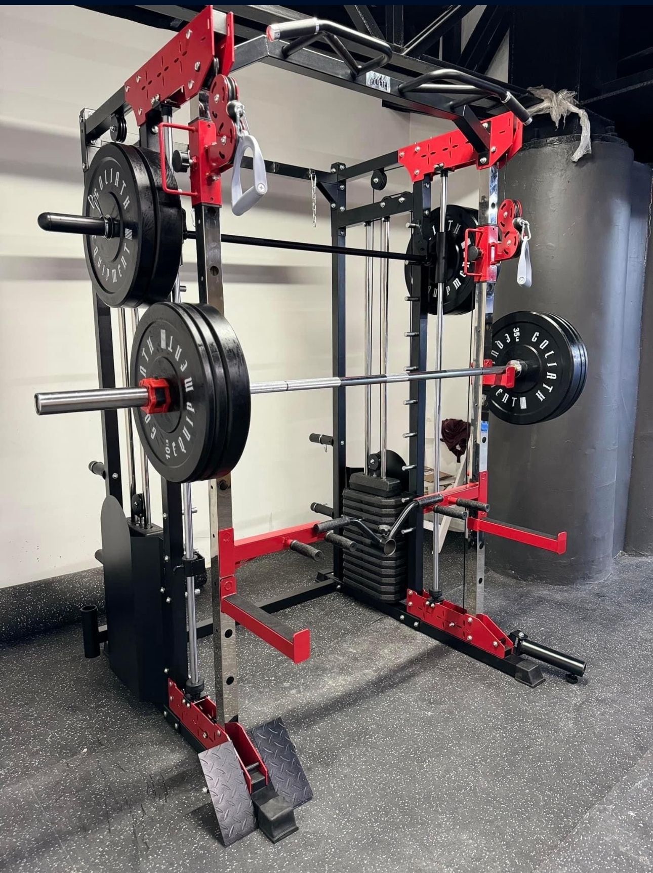 Smith Machine , Squat Rack , Leg Press , Leg Curl Add Weight Bench Adjustable Bench Olympic Barbell For Your Weights 
