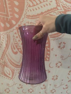 Small/medium Purple Glass Vase