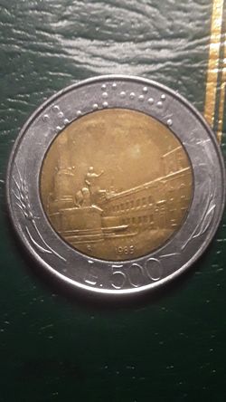 1985. Vintage Republica Italiana 500 L. Coin
