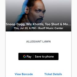 Snoop Tickets 