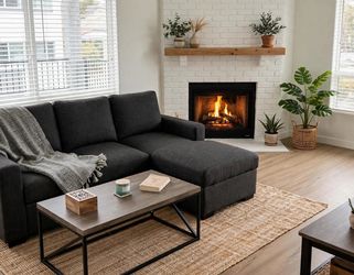 Like New Pull-Out Sleeper Sofa Bed Dark Gray